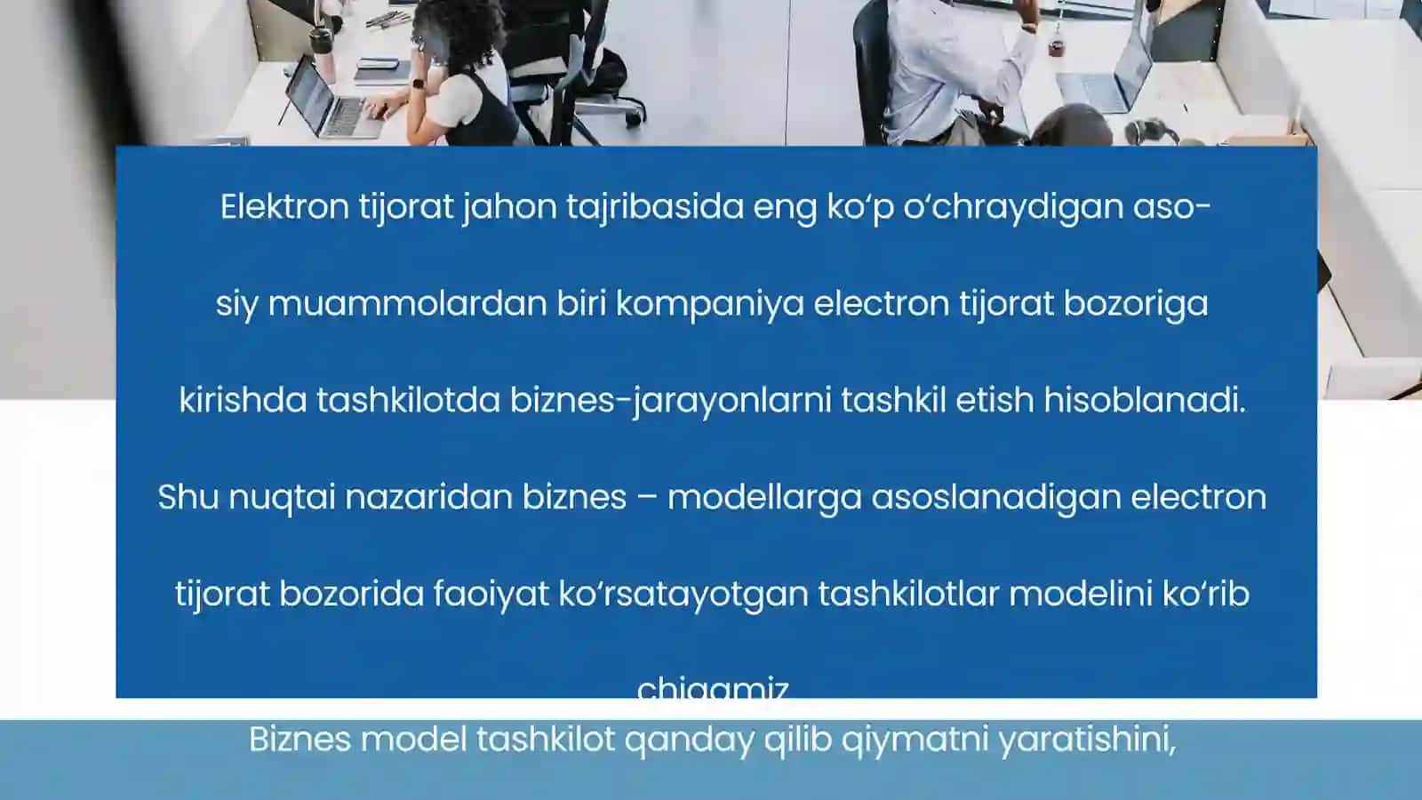Elektron tijoratda korxonalarning biznes-modellari 3
