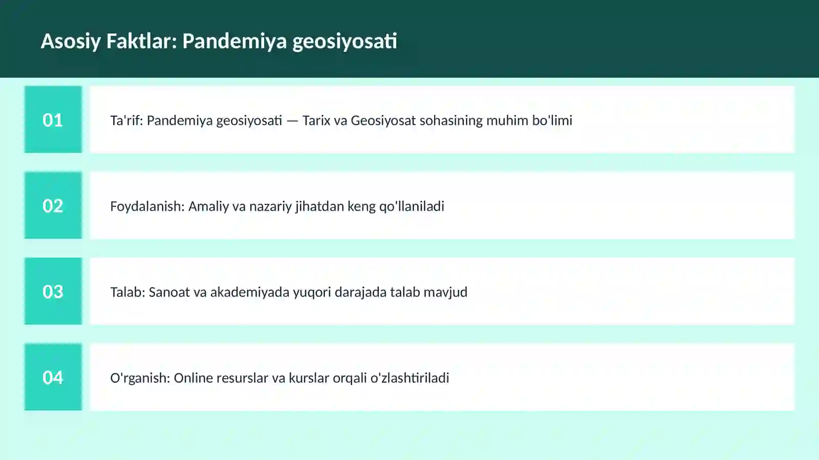 Pandemiya geosiyosati 3