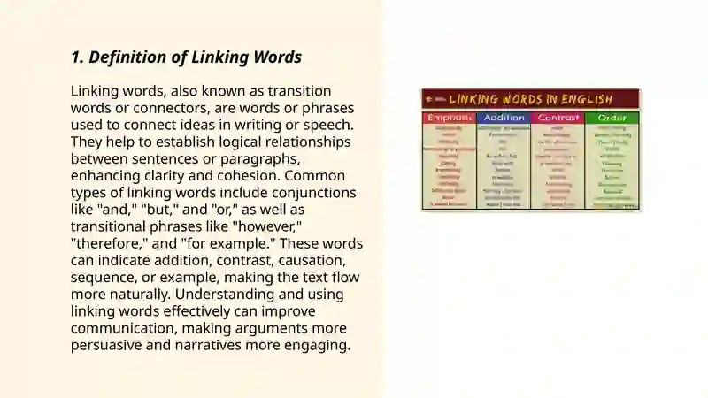 Linking words 3