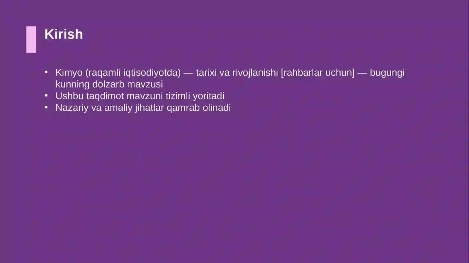 Kimyo (raqamli iqtisodiyotda) — tarixi va rivojlanishi [rahbarlar uchun] 3