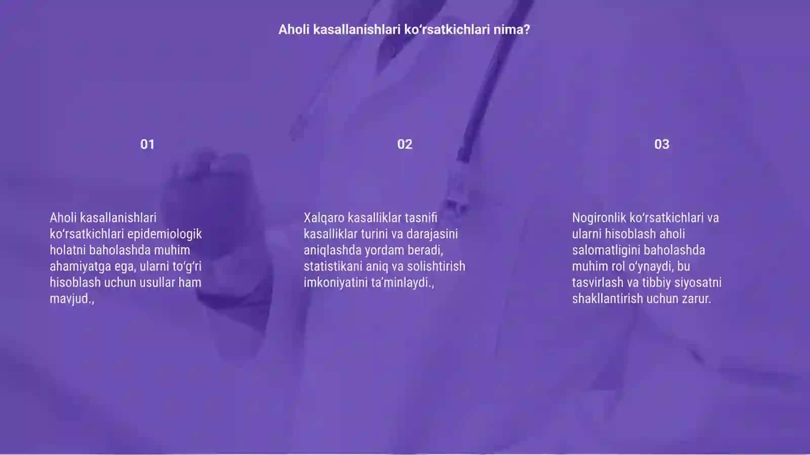 Aholi kasallanishlari ko‘rsatkichlari va ularni hisoblash 3