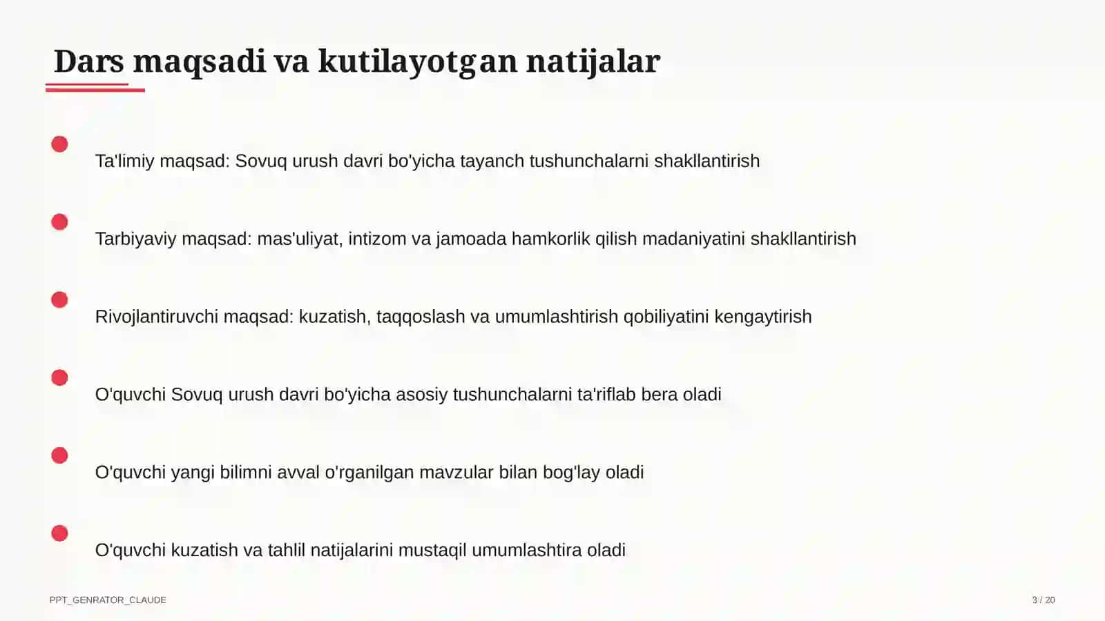 Sovuq urush davri (10-sinf) 1