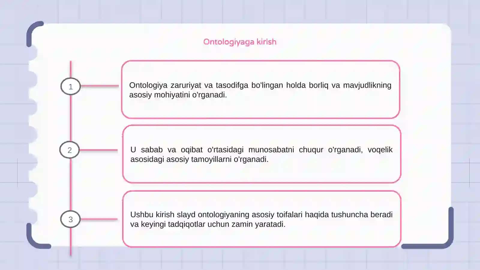 Ontologiyaning asosiy kategoriyalari,zaruratva tasodif, sabab va oqibat (2) 3