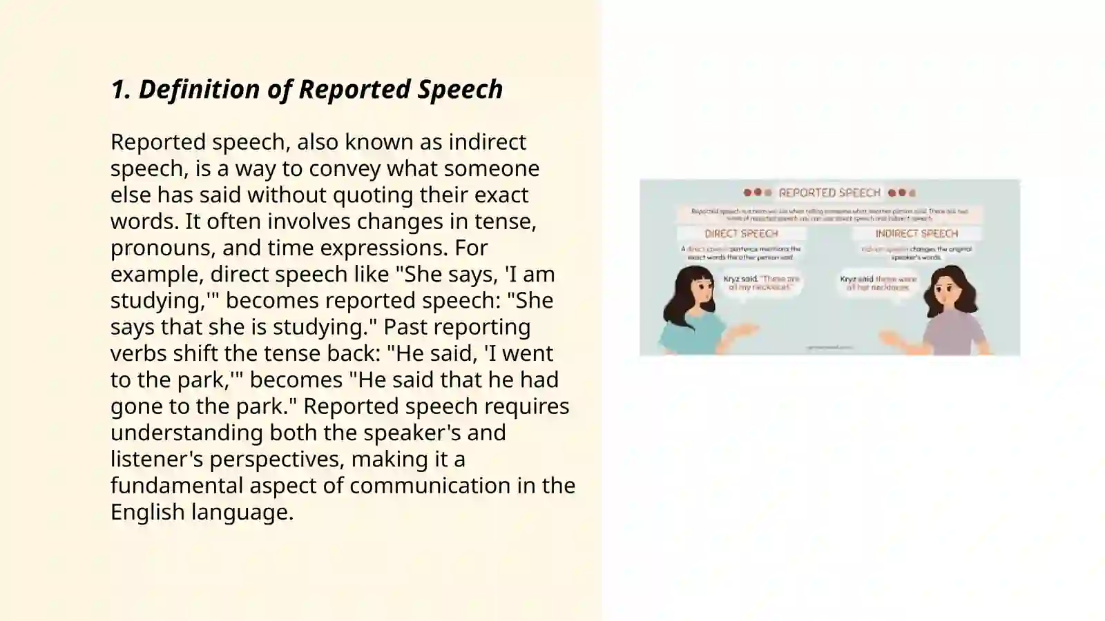 Reported speech 3