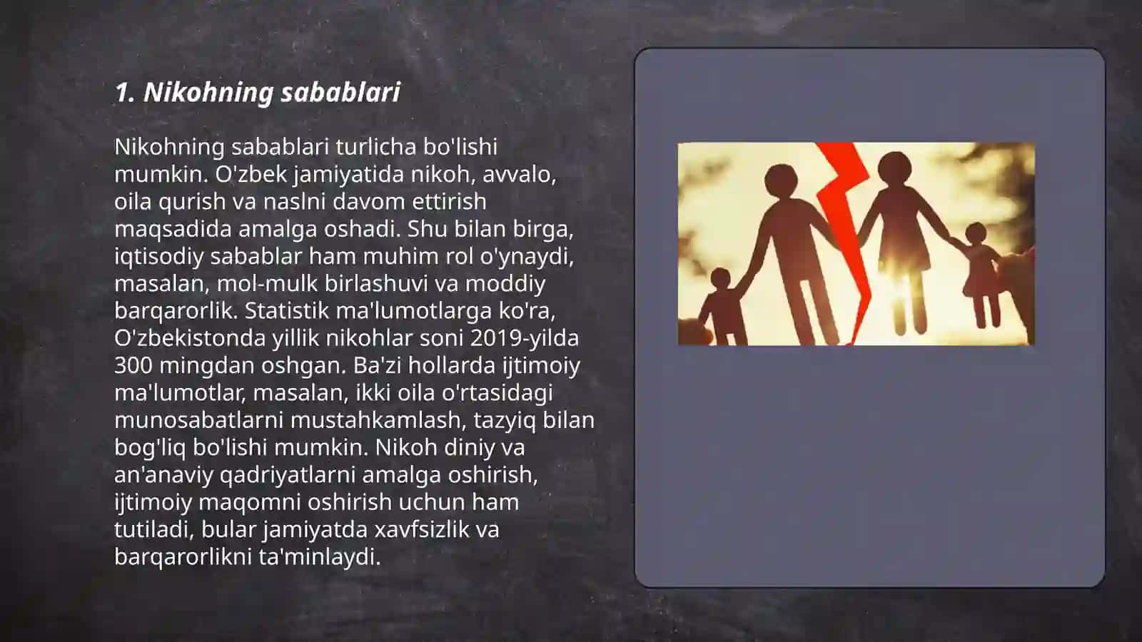 Nikohning buzilishi va ajrashuvlar 3