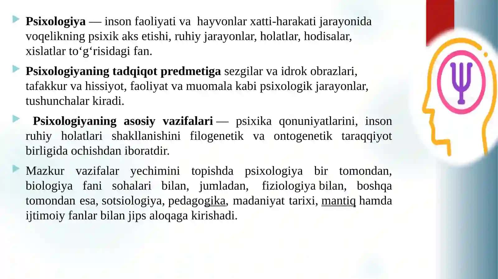 FAN:UMUMIY PSIXOLOGIYA 3