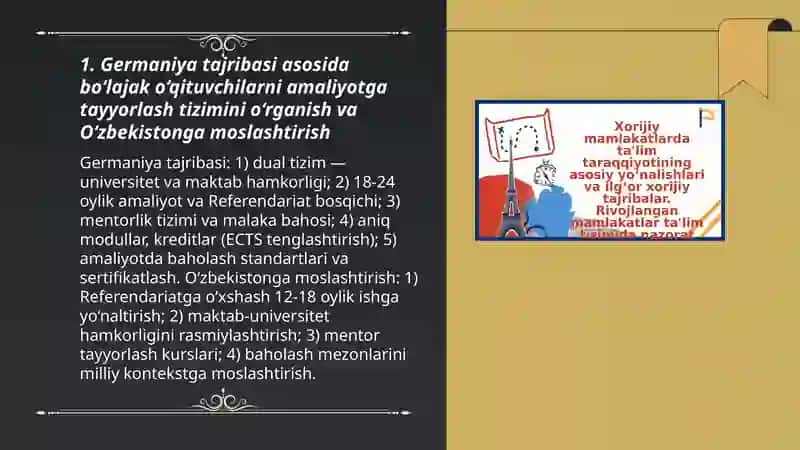 Xorijiy tajribalar asosida bo'lajak o'qituvchilarni pedagogik faoliyatga tayyorlash 3