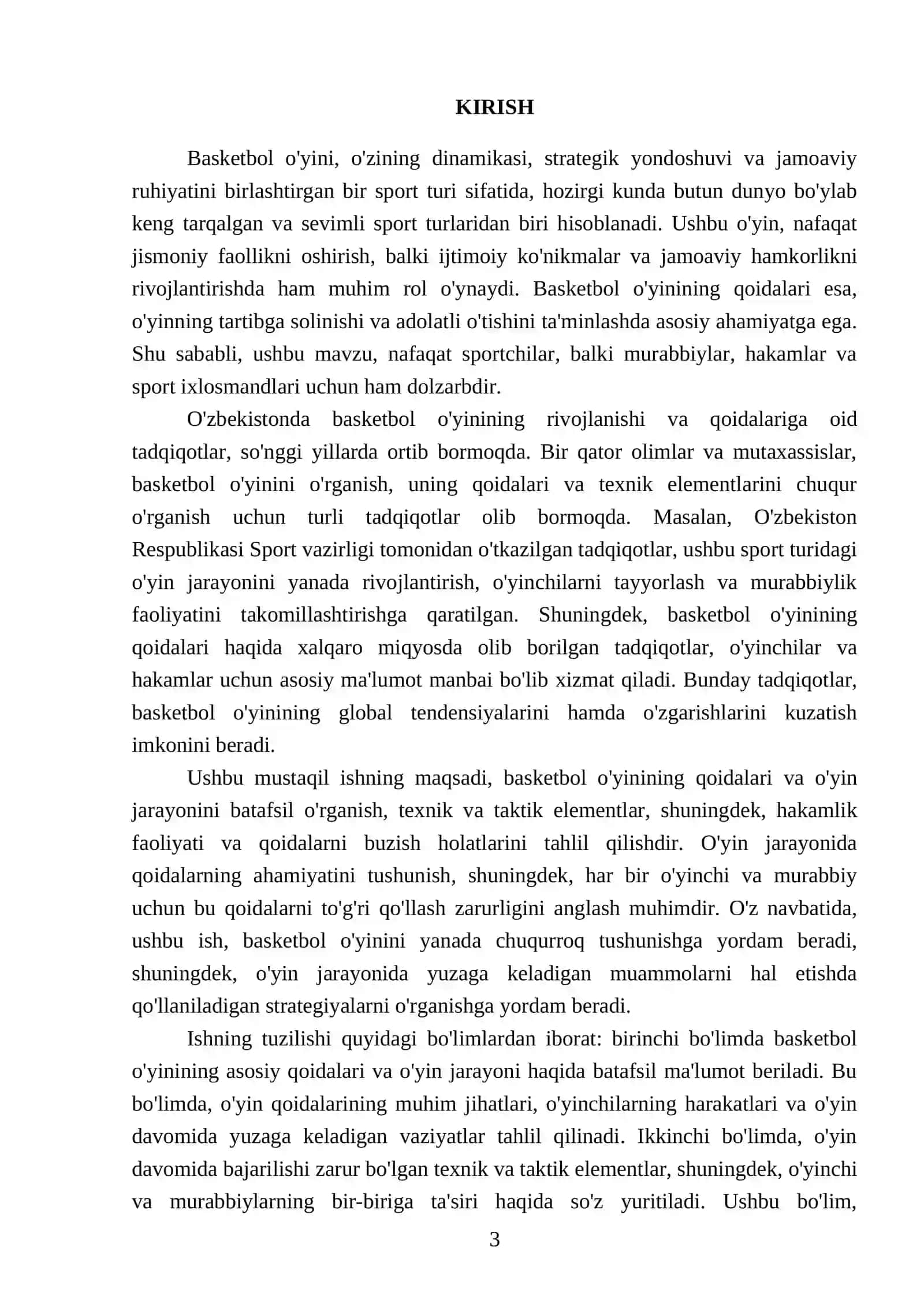 Basketbol óyini qoidalari 3
