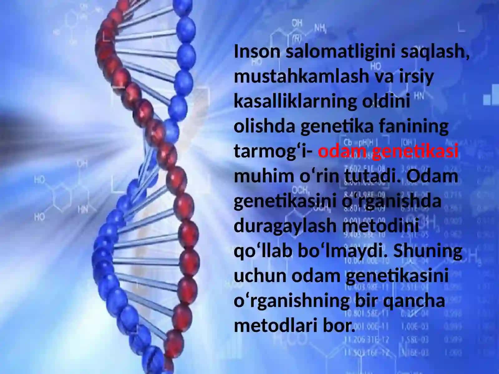 Genetika va inson salomatligi 3