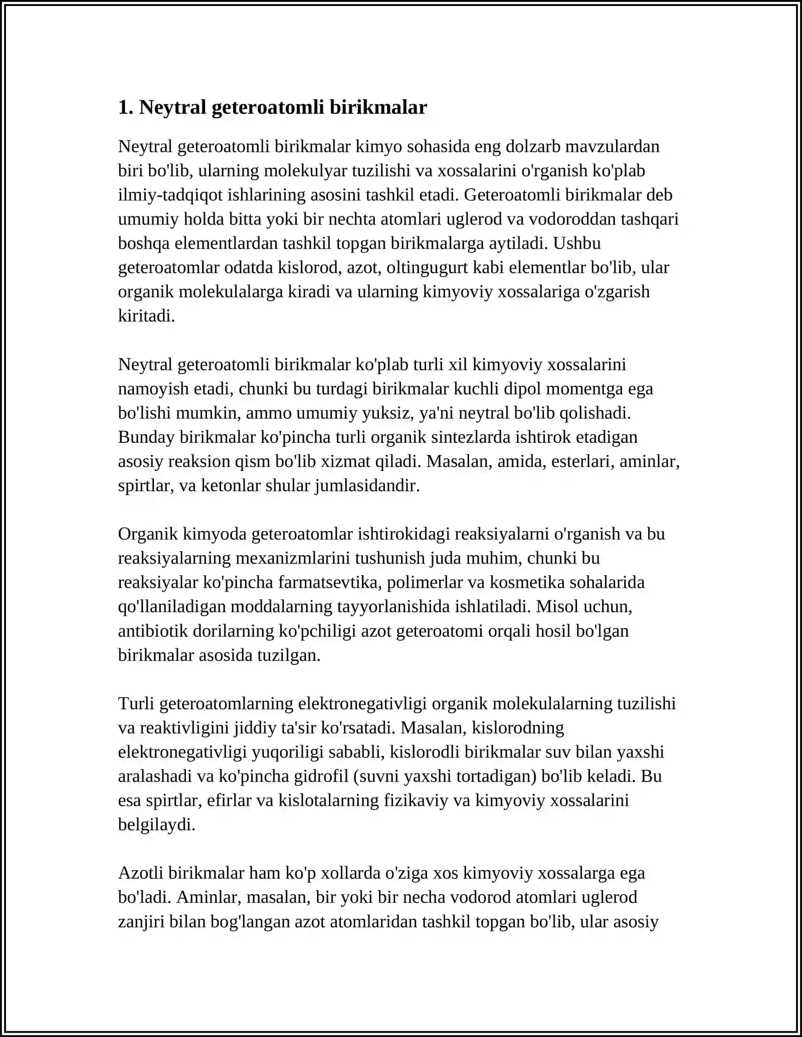NEFT TARKIBIDAGI GETEROATOMLI BIRIKMALAR 3