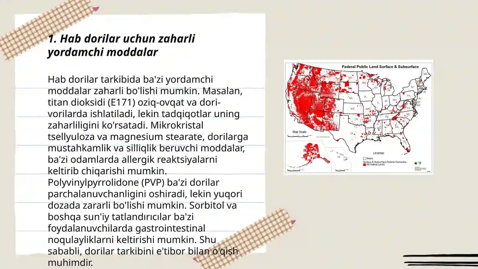Hab dorilar tayyorlashda ishlatiladigan yordamchi moddalar 3