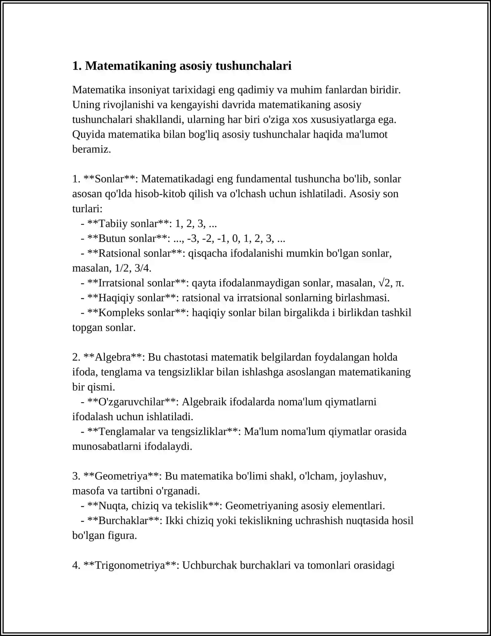 MATEMATIKA MODEL 3