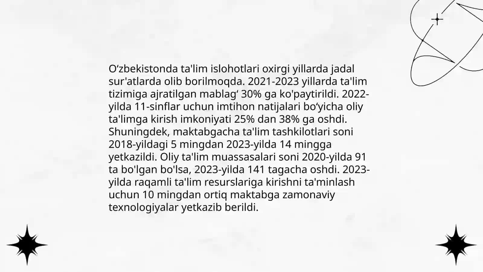 O'zbekistonda ijtimoiy sohada amalga oshirilayotgan o'zgarishlar mazmun va mohiyati 3