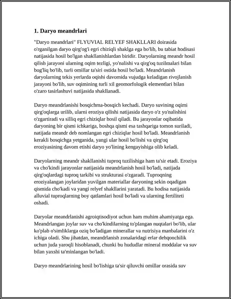 FLYUVIAL RELYEF SHAKLLARI 3