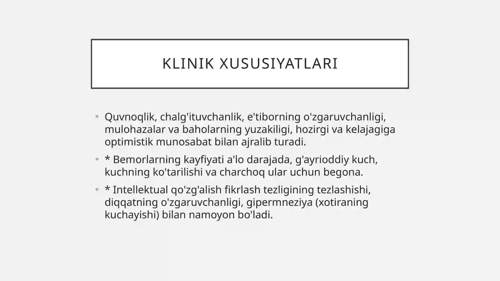 Maniakal sindrom 3