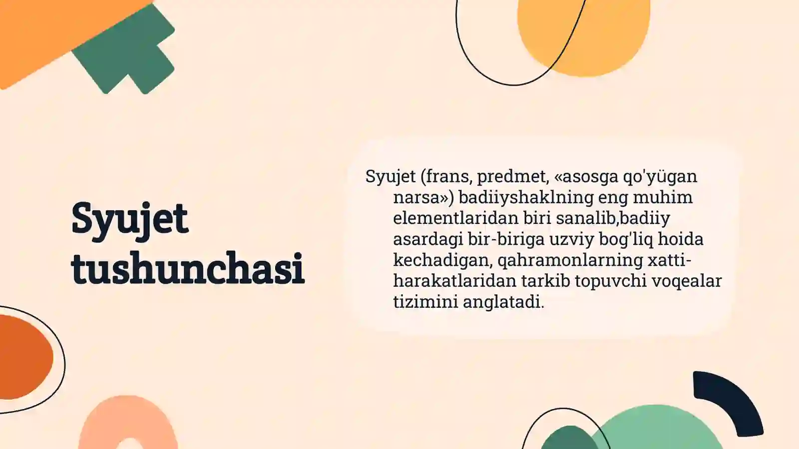 Syujet va uning unsurlari 3