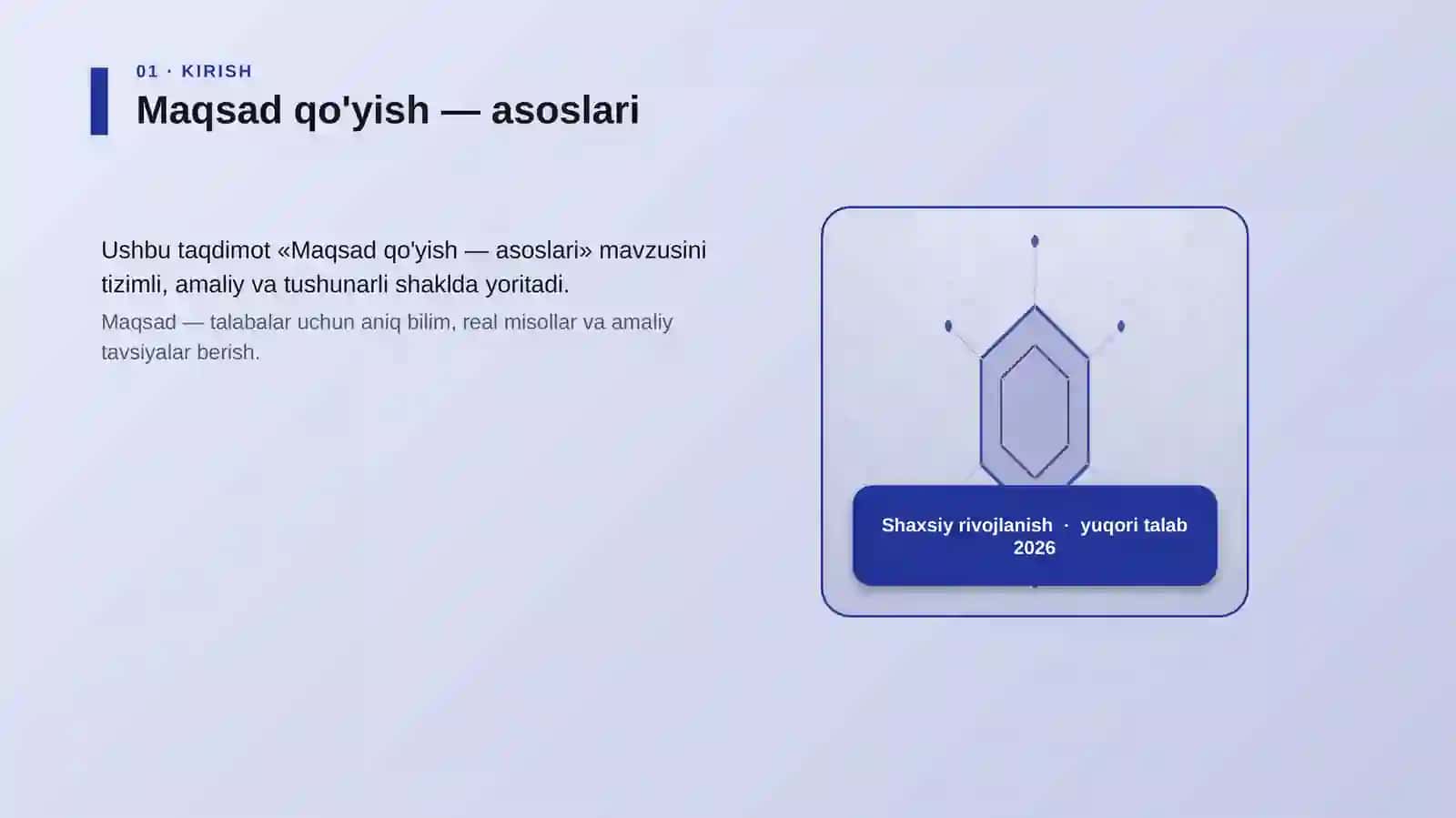 Maqsad qo'yish — asoslari 1