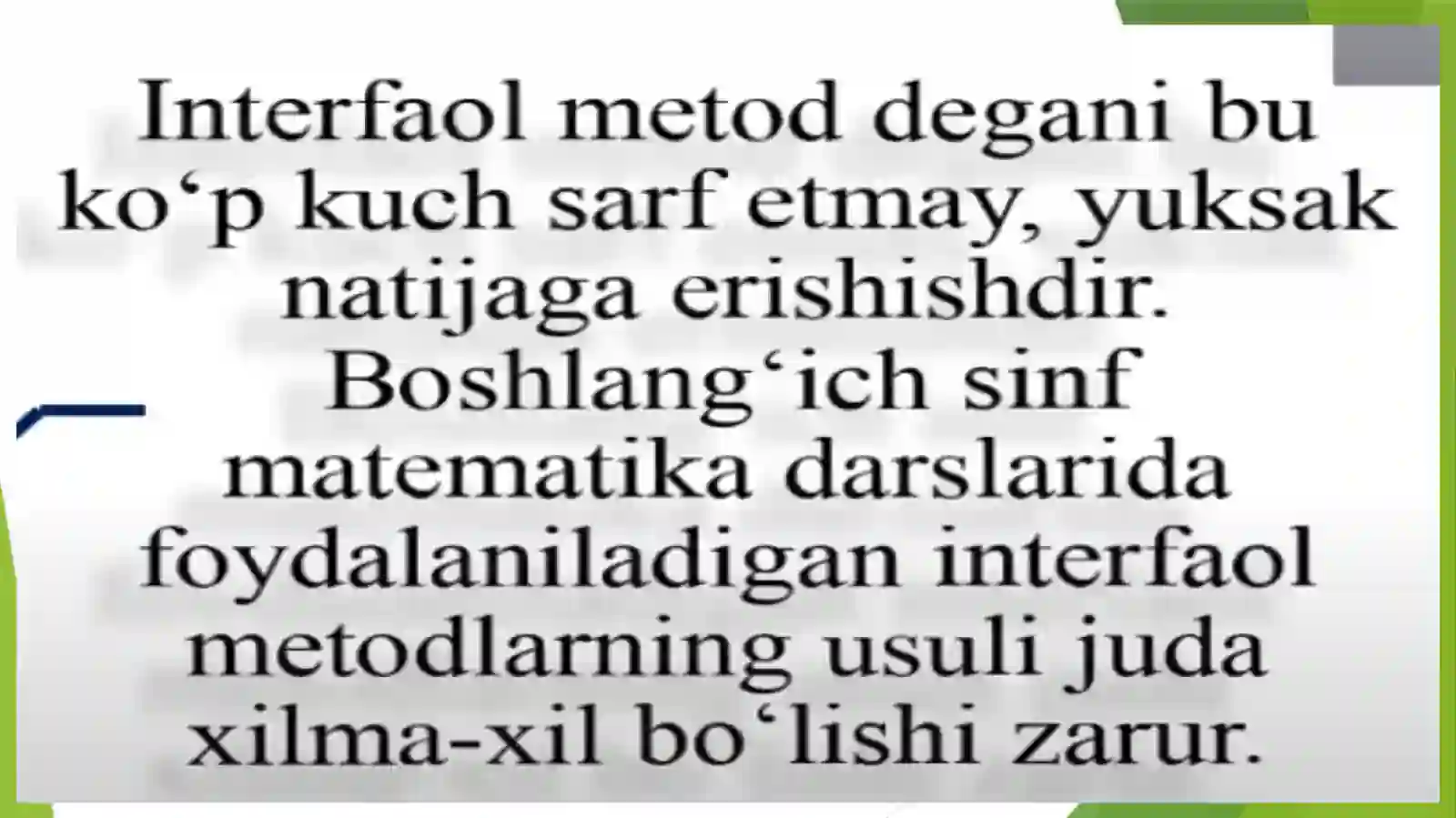 Interfaol metodlar 3