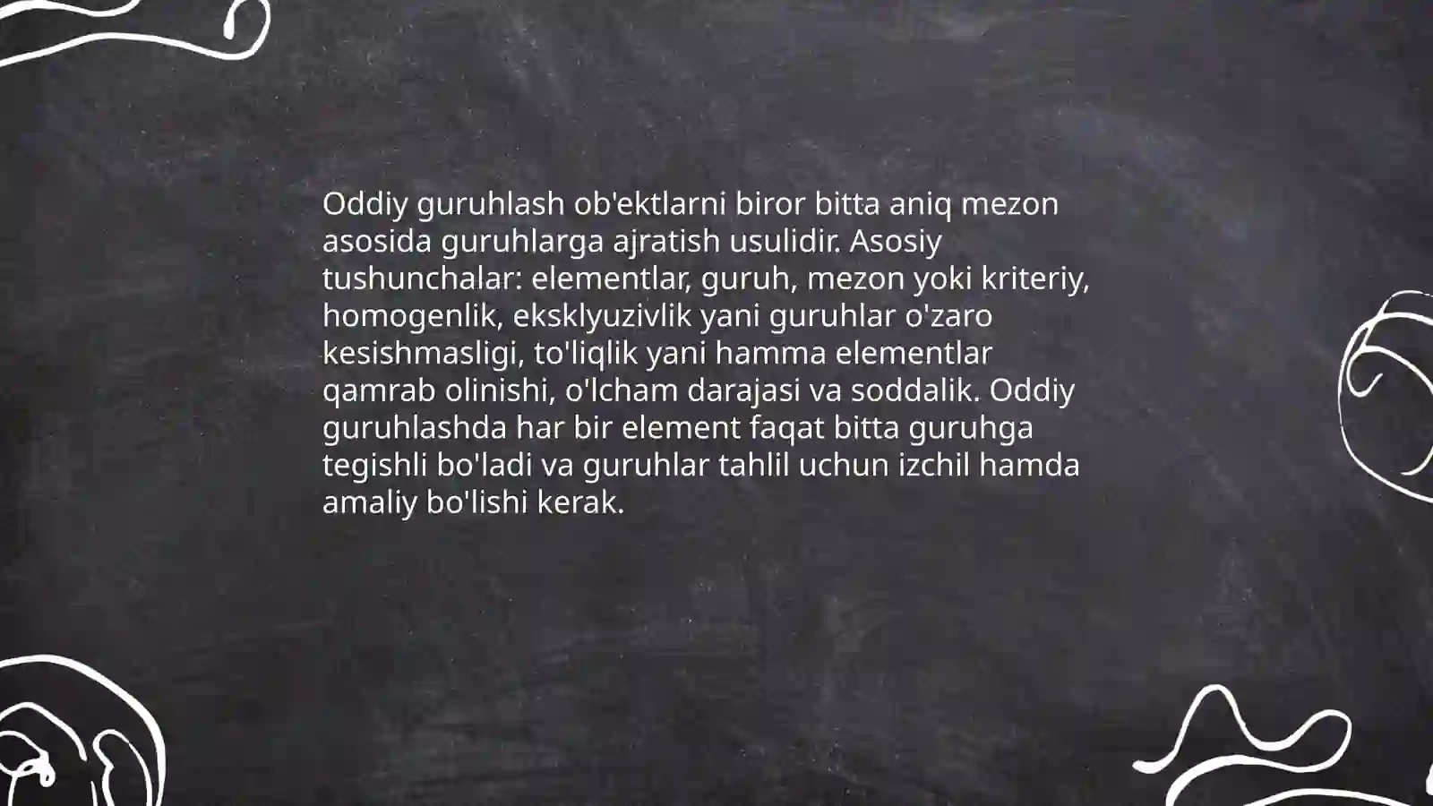 Oddiy va murakkab guruhlash 3