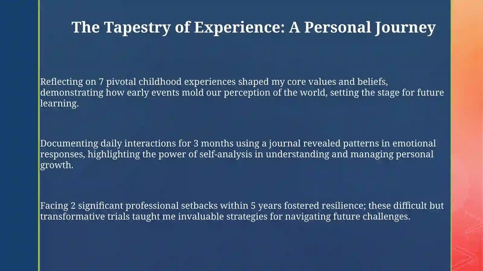 Experiences 3
