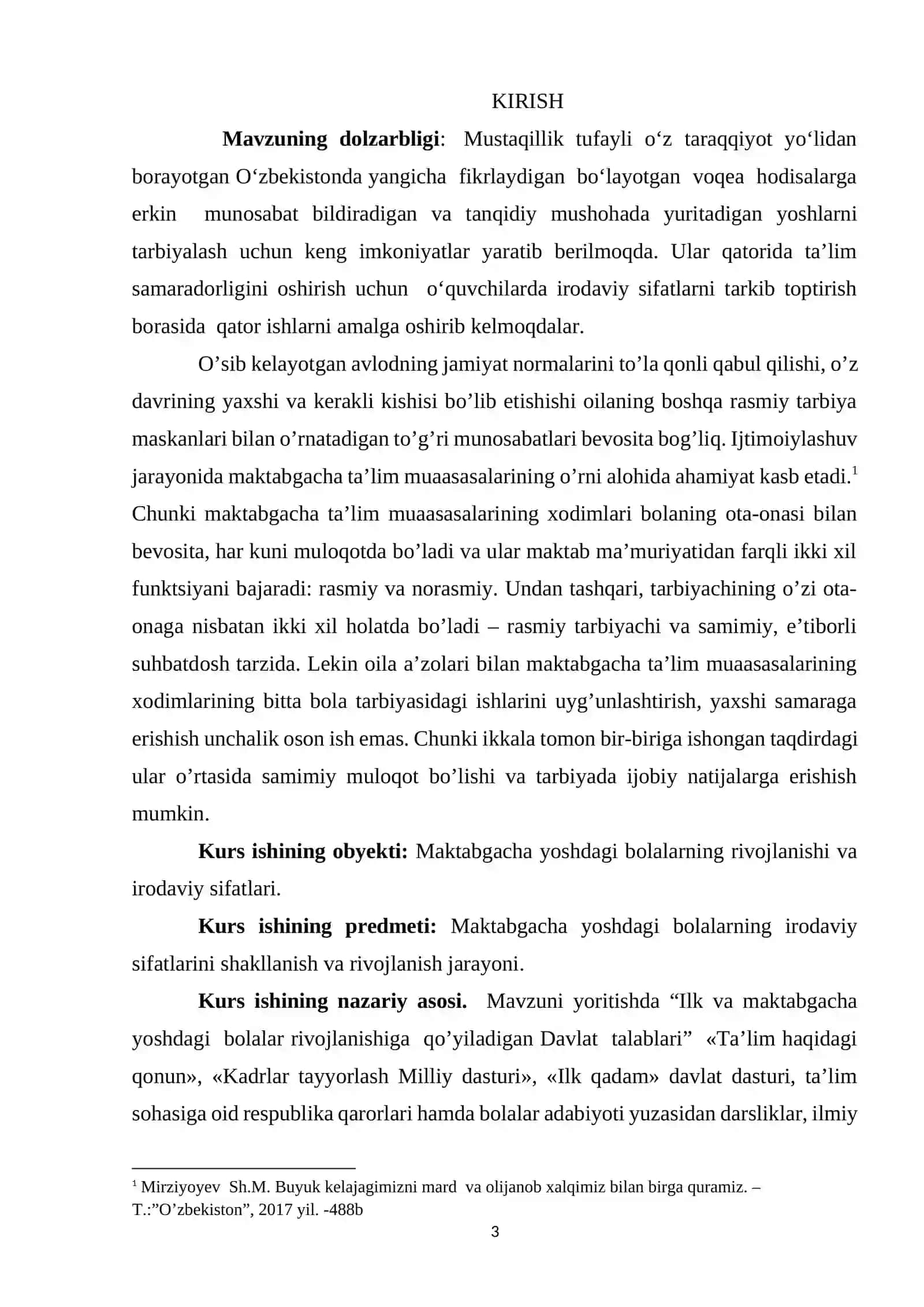 Maktabgacha yoshdagi bolalarning rivojlanishi va ta’lim-tarbiyaning o’ziga xosligi 3