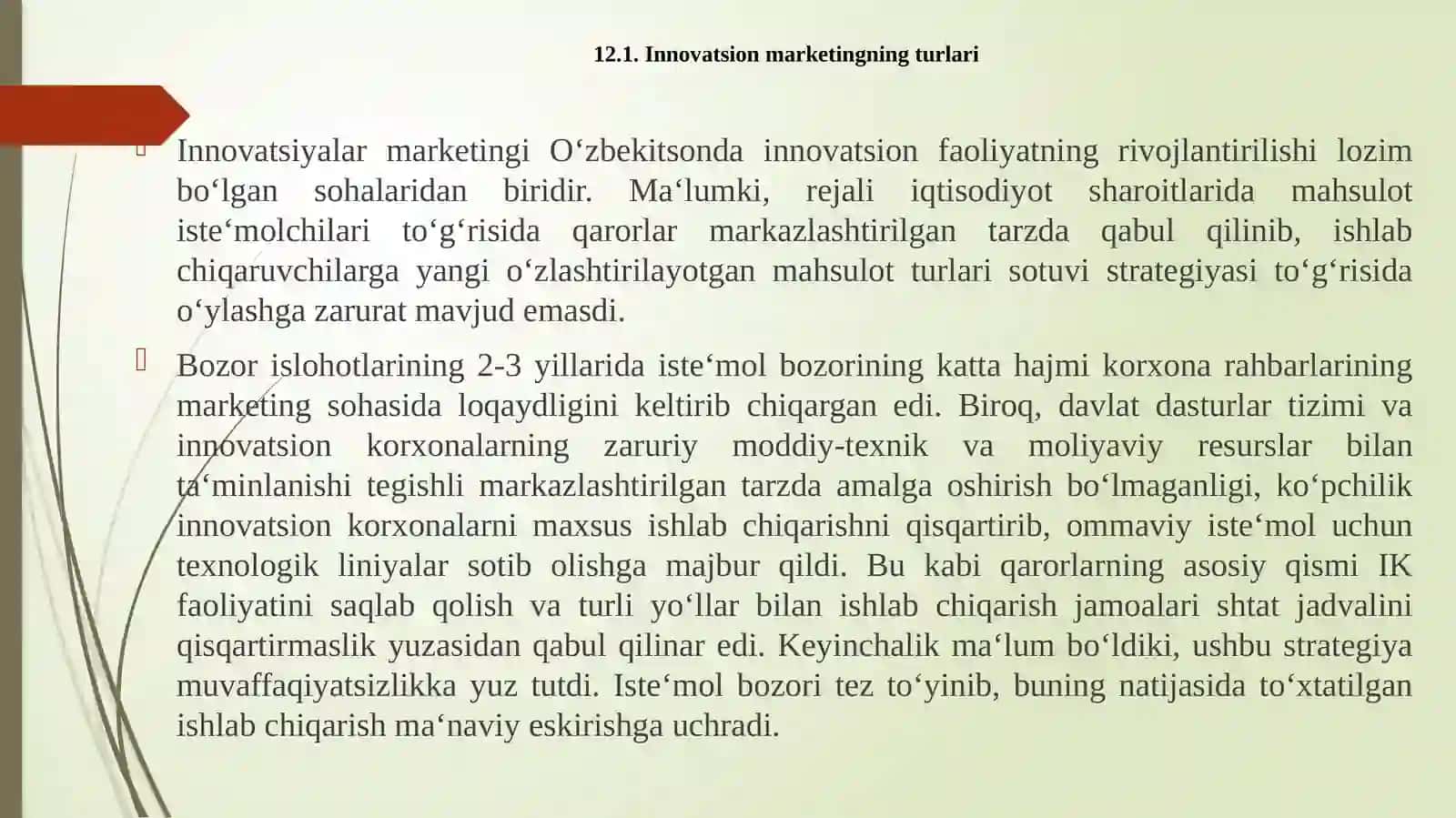 Korxonalardagi innovatsiyalar marketingi 3