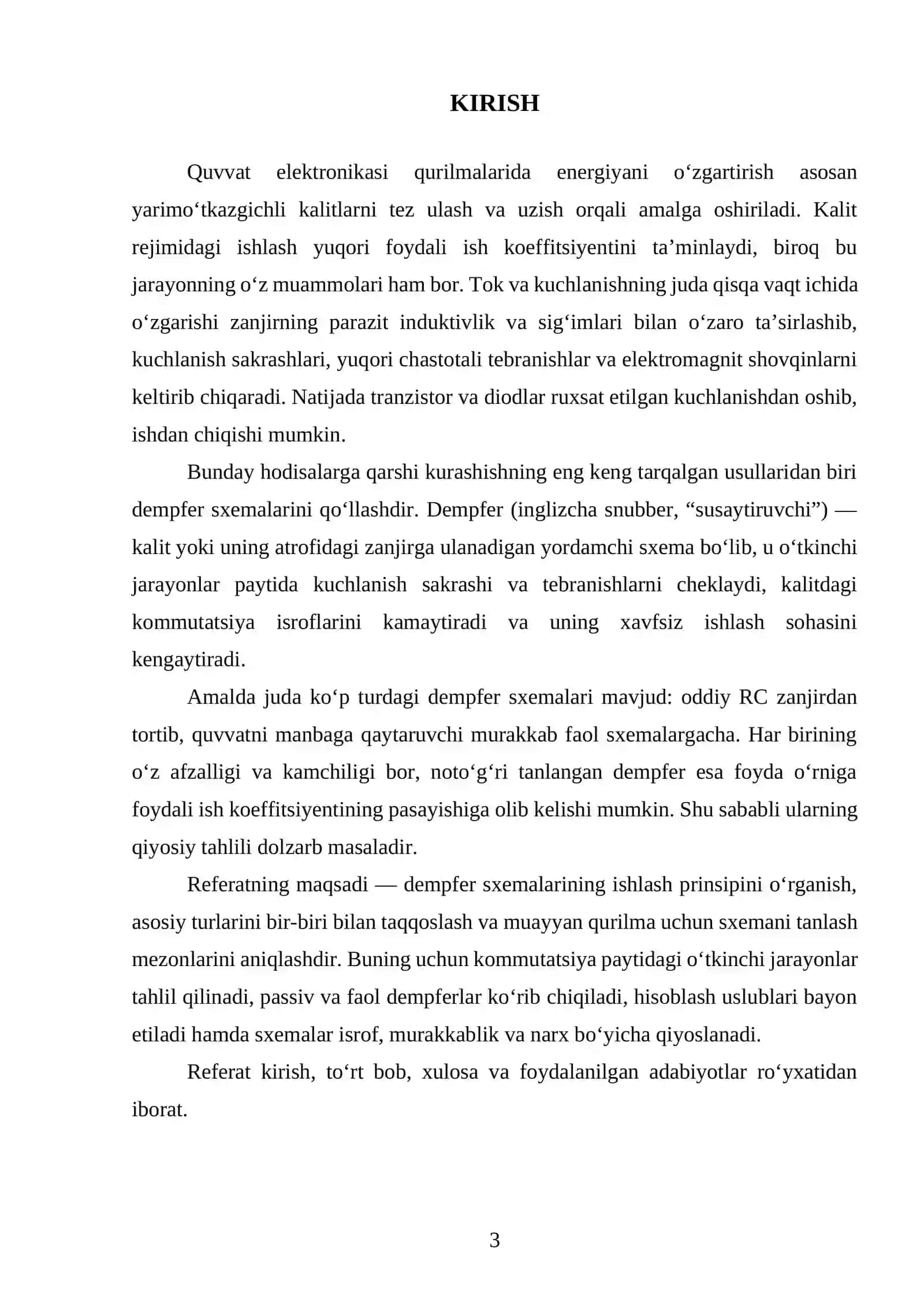 DEMPFER SXEMALARINING QIYOSIY TAHLILI 3