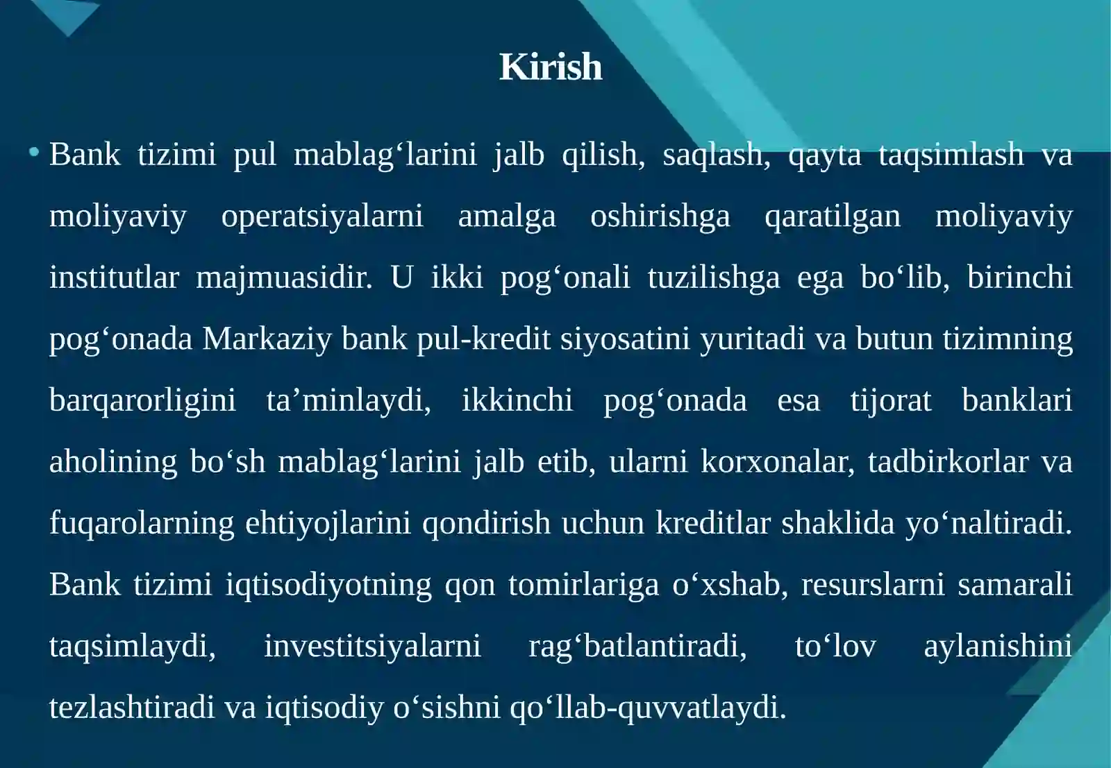 Bank tizimi 3