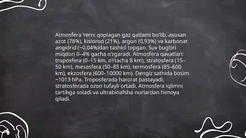 Atmosfera va uning tuzilishi 3