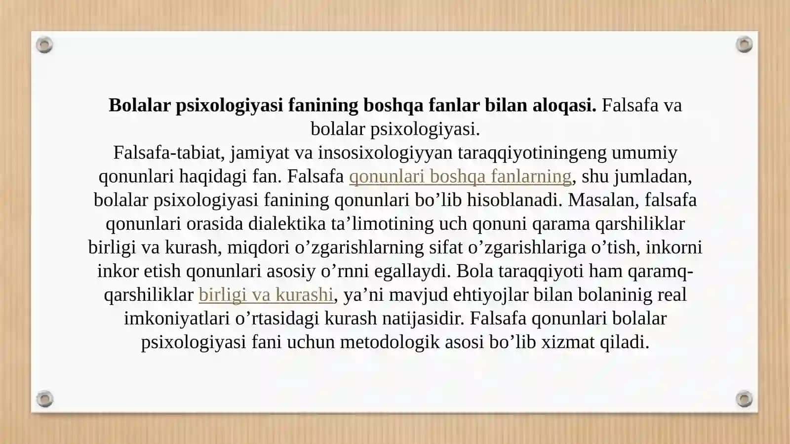 Bolalarpsixologiyasivapsixodiagnostikasifaniningboshkafanlarbilanaloqasi 3