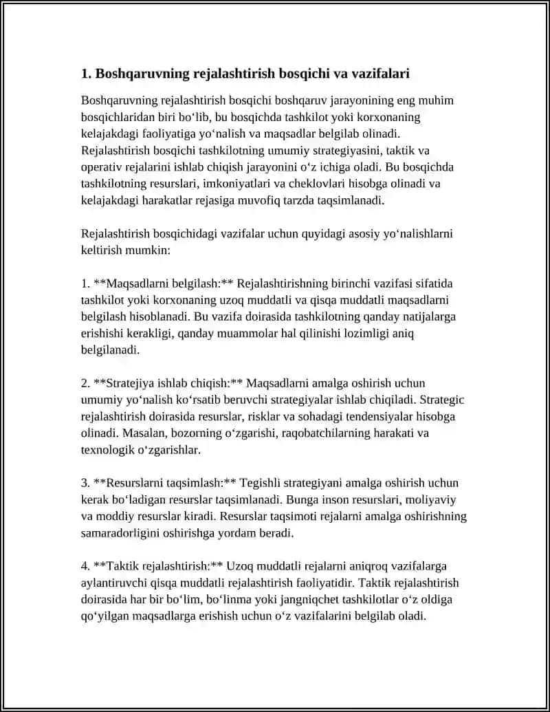BOSHQARUVNI ASOSIY BOSQICHLARI VA VAZIFALARI 3