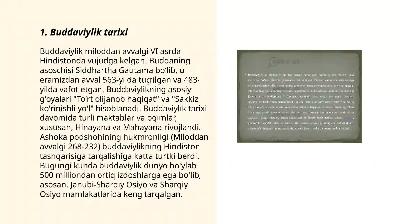 Buddaviylikning Tarixi 3
