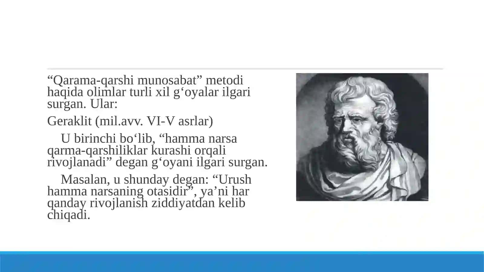 “Qarama-qarshimunosabat”metodi 3
