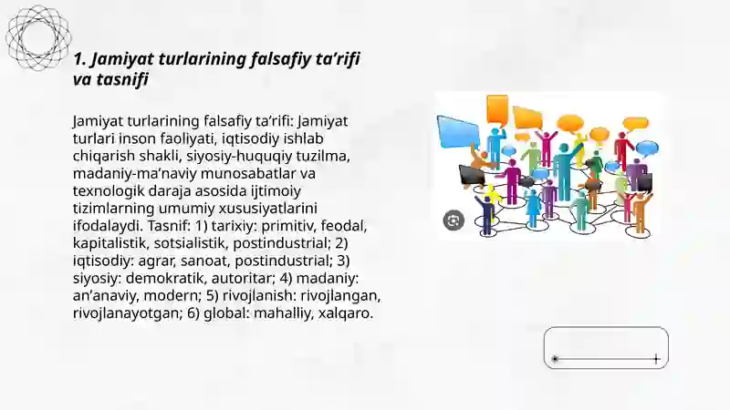 Jamiyat turlari 3