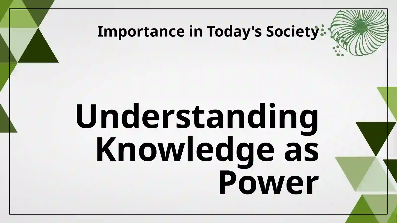 Knowledge is Power 3