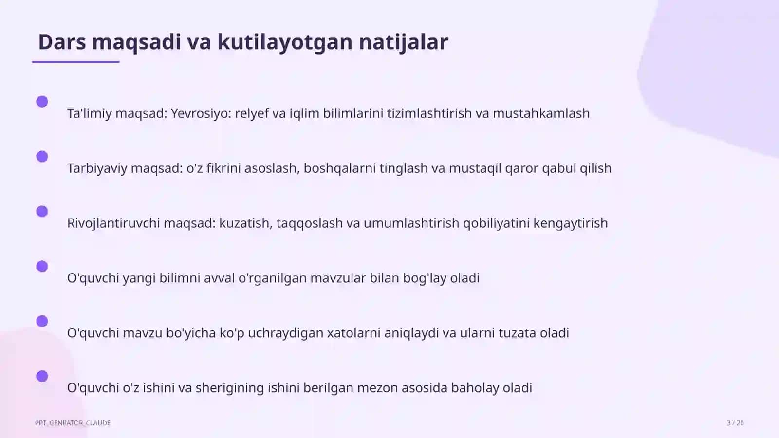 Yevrosiyo: relyef va iqlim (7-sinf) 3