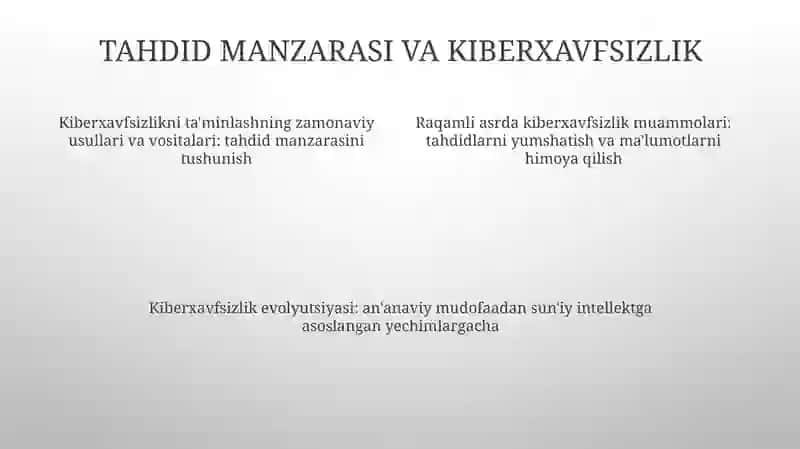 Ma'lumot Xavfsizligini Ta'Minlashning Zamonaviy Usul Va Vositalari 3