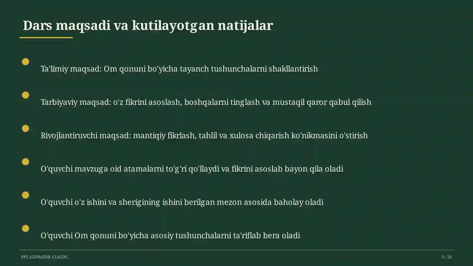 Om qonuni (8-sinf) 4