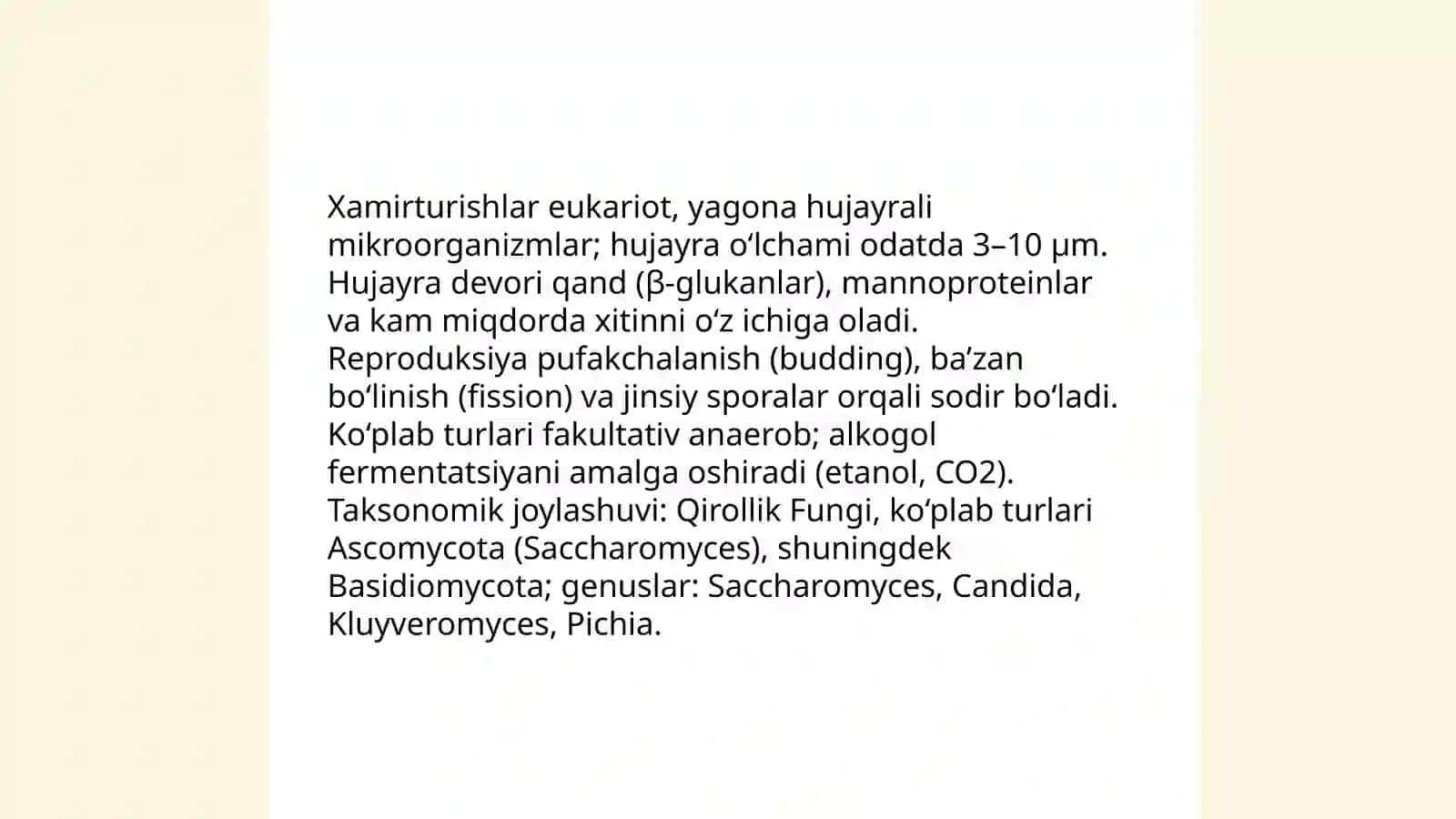 Xamirturishlarning oziq-ovqat sanoatidagi roli 3