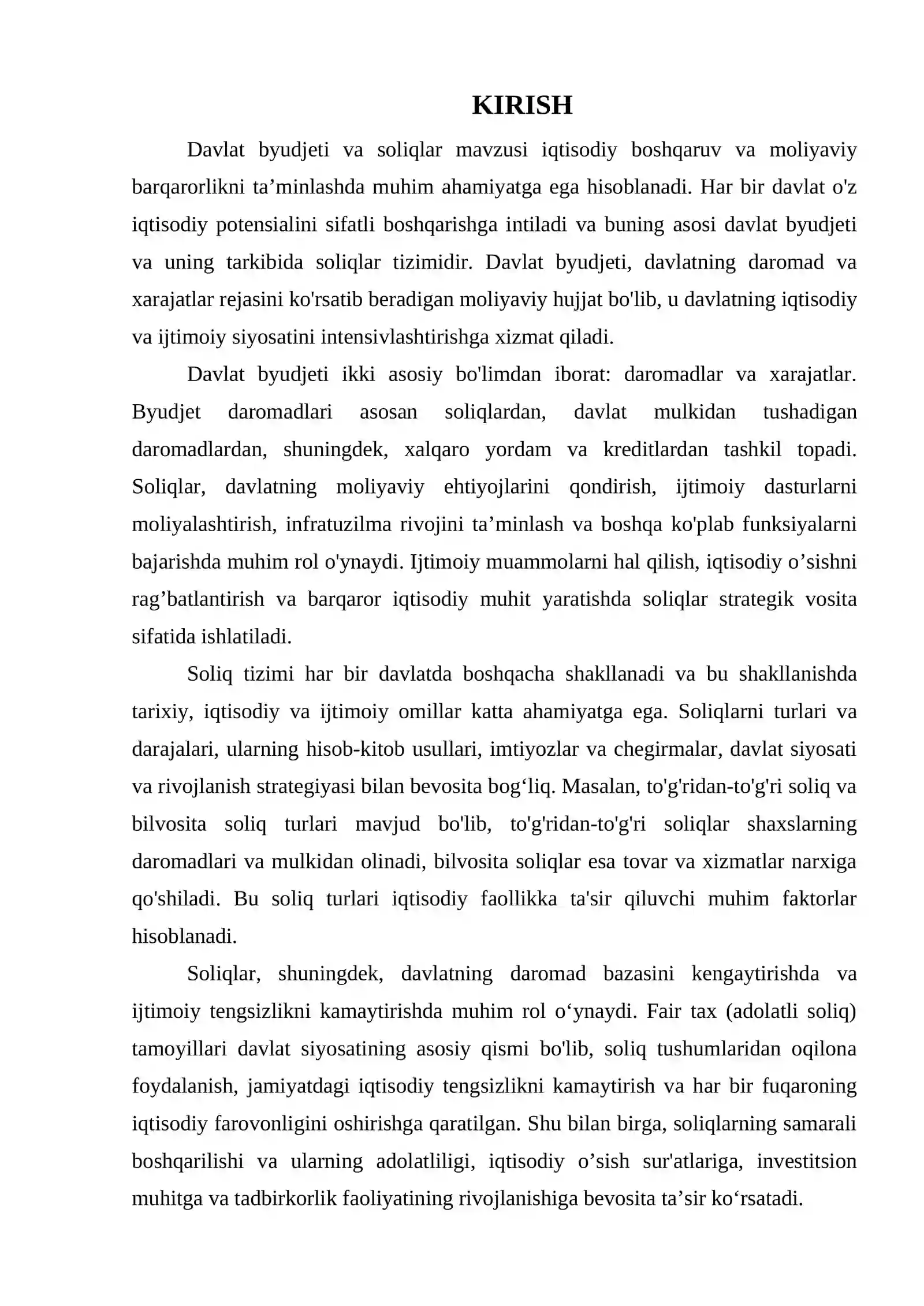 DAVLAT BYUDJETI. SOLIQLAR 3