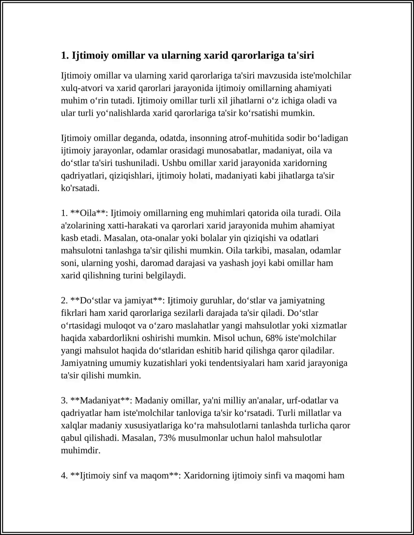RAĞBATLANTIRUVCHI OMILLAR VA ULARNING XARID QARORLARIGA TASIR 3