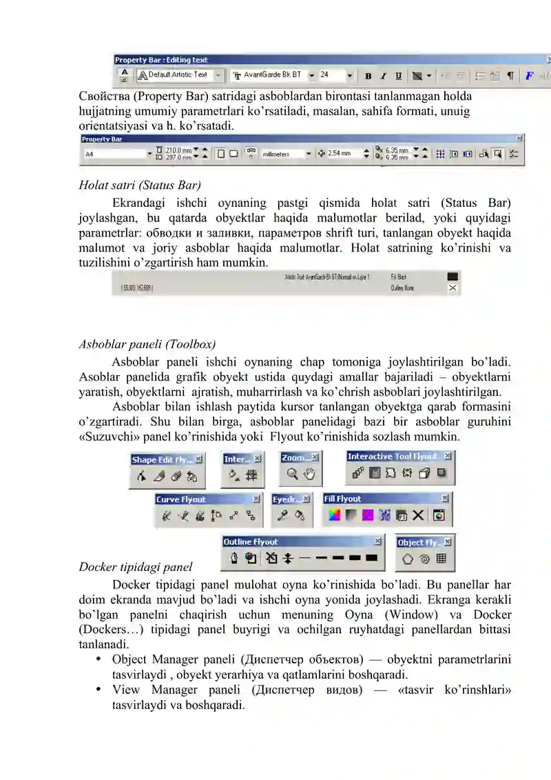 Corel DRAWda ishlash 3