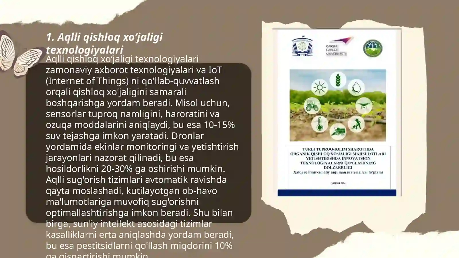 Aqlli qishloq xoʻjaligi texnologiyalari 3