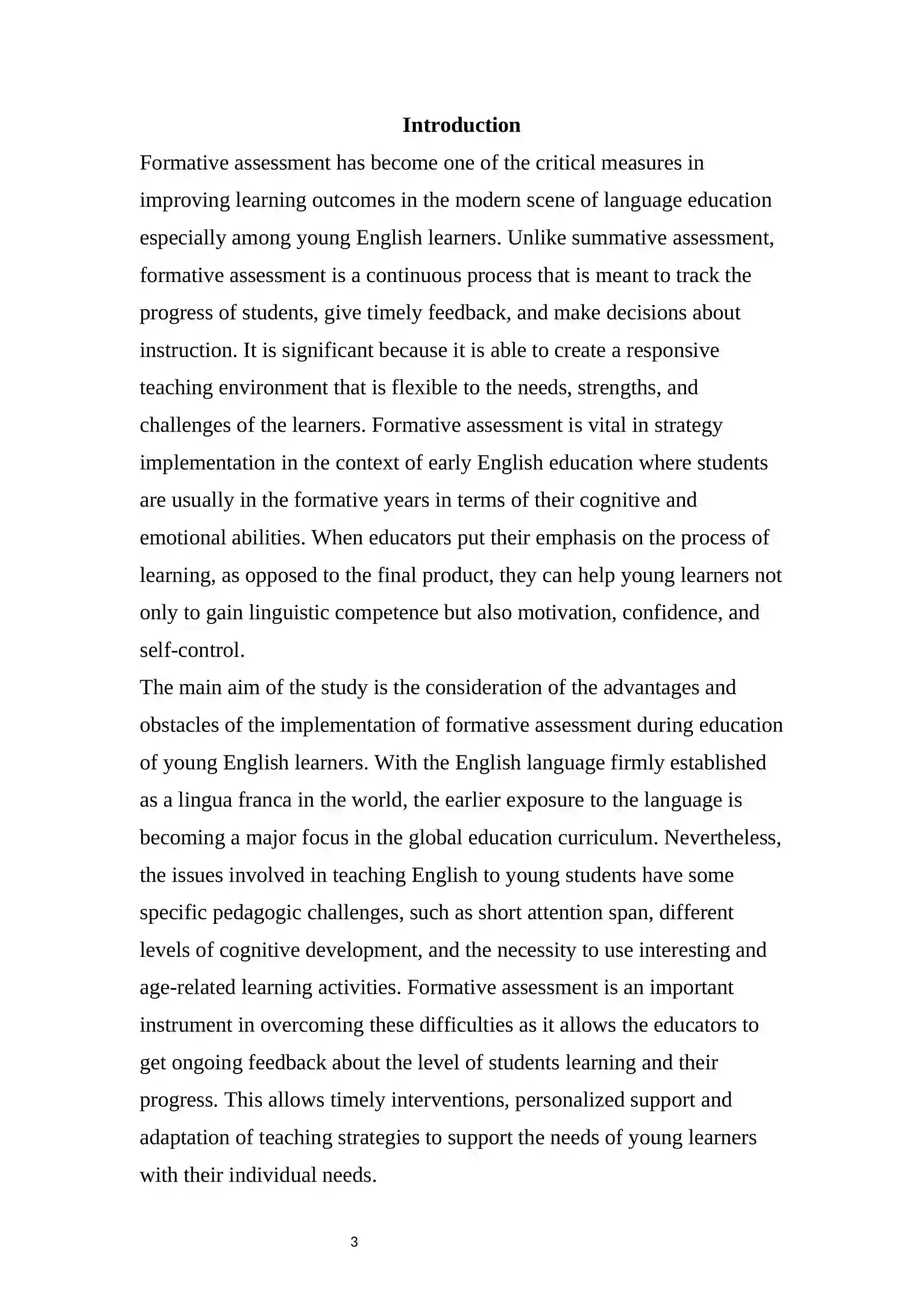 Formative assessment 3