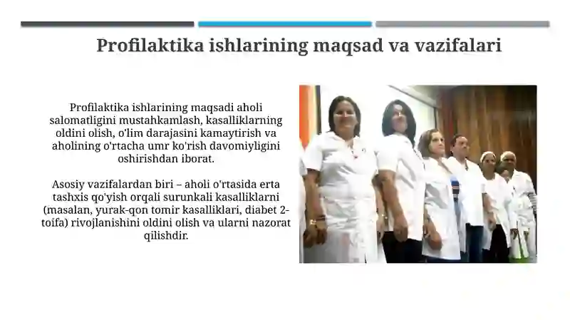 Profilaktika ishlarining maqsadi va vazifalari 3