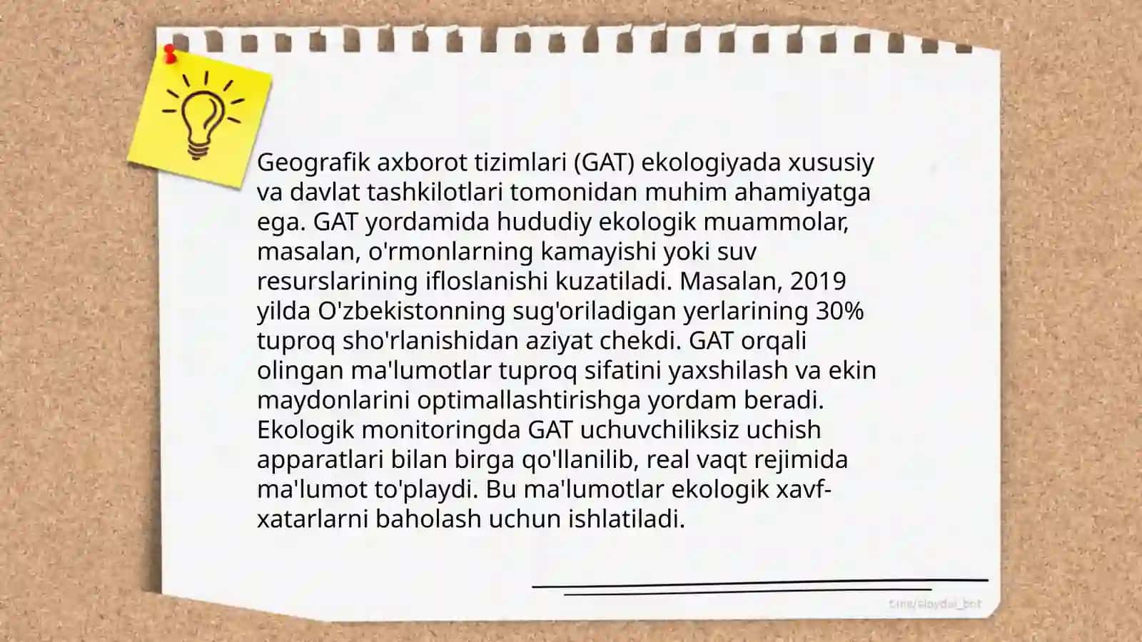 Geografik axborot tizimlari (GAT) 3