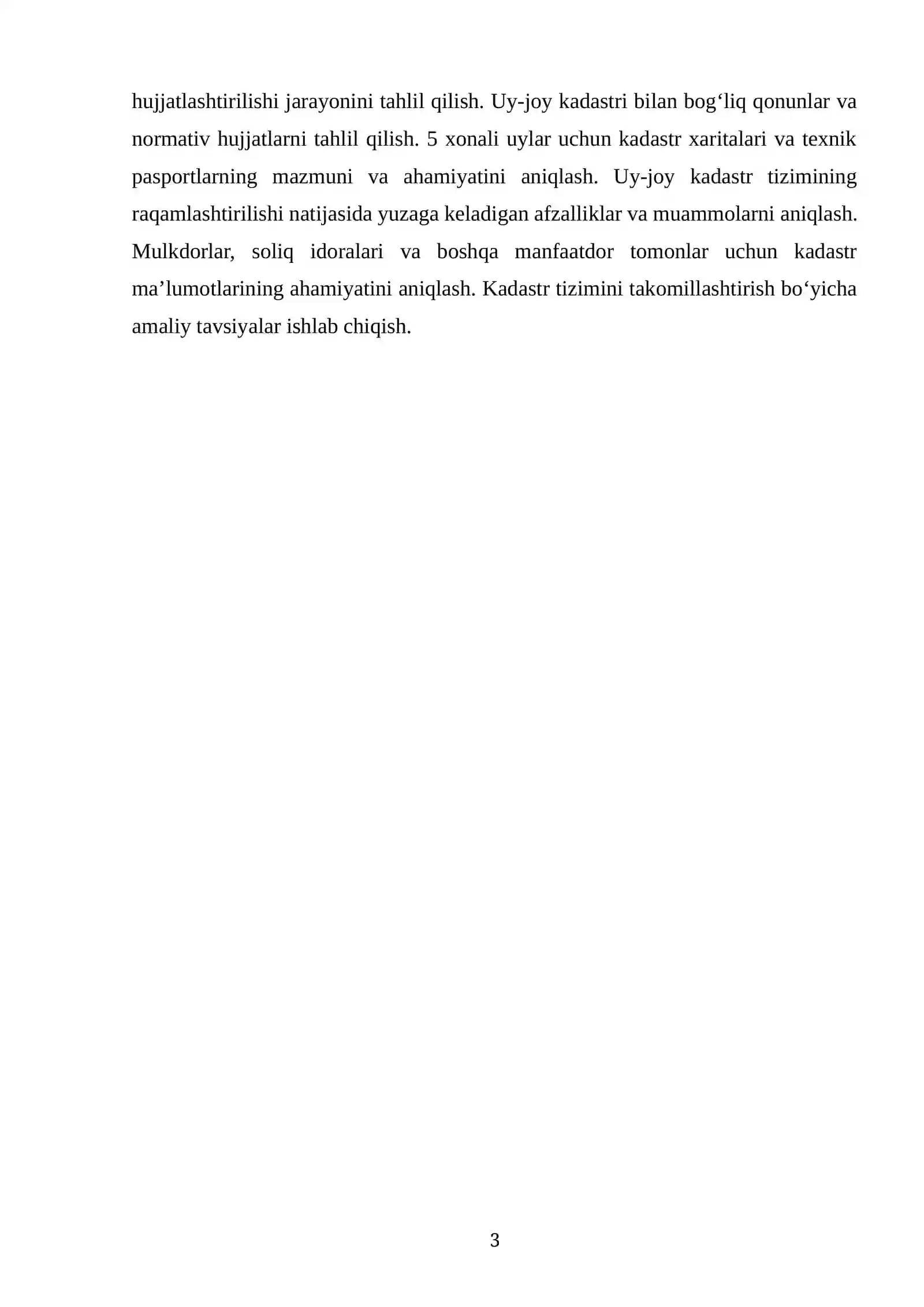 yer kadastri kurs ishi 3