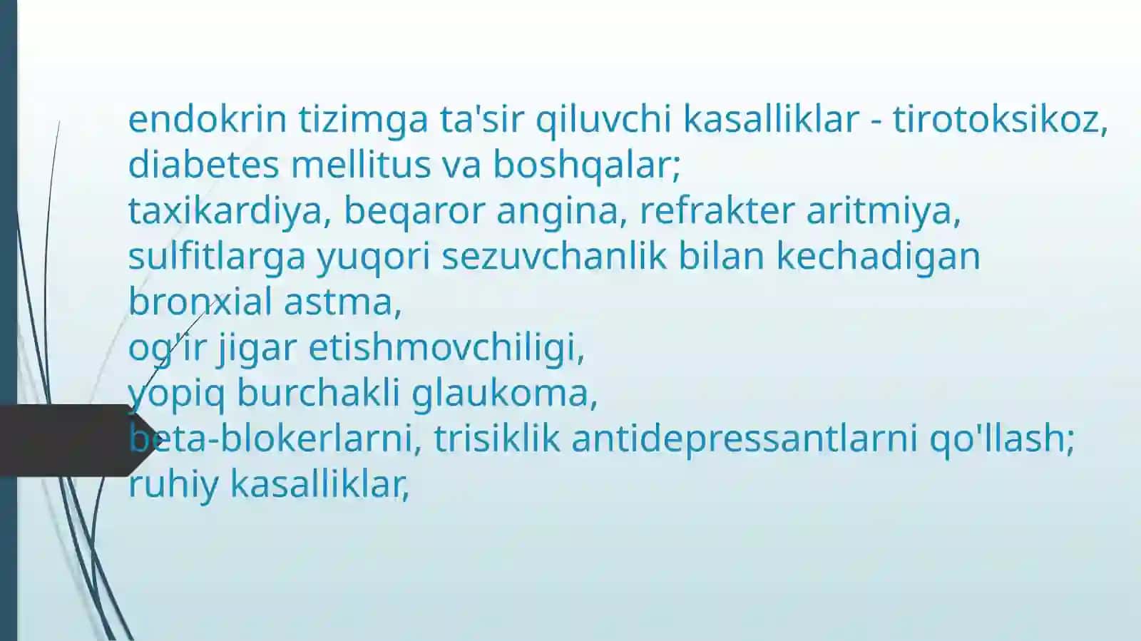 Hamroh kasalligi bor bemorlarda og`riqsizlantrish usulini tanlash 3