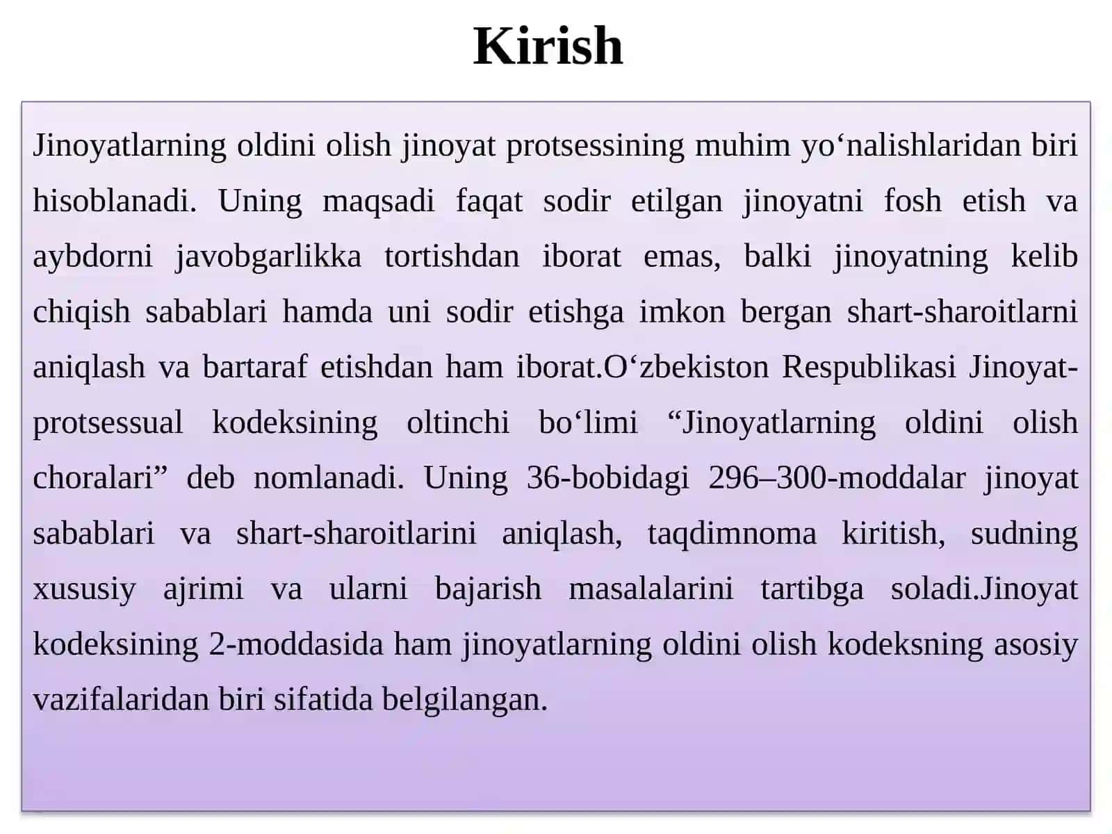 JINOYATLARNING OLDINI OLISH VA UNING AHAMIYATI 3