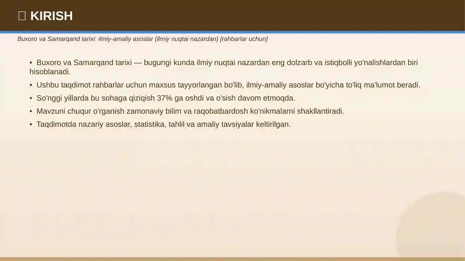 BUXORO VA SAMARQAND TARIXI 3